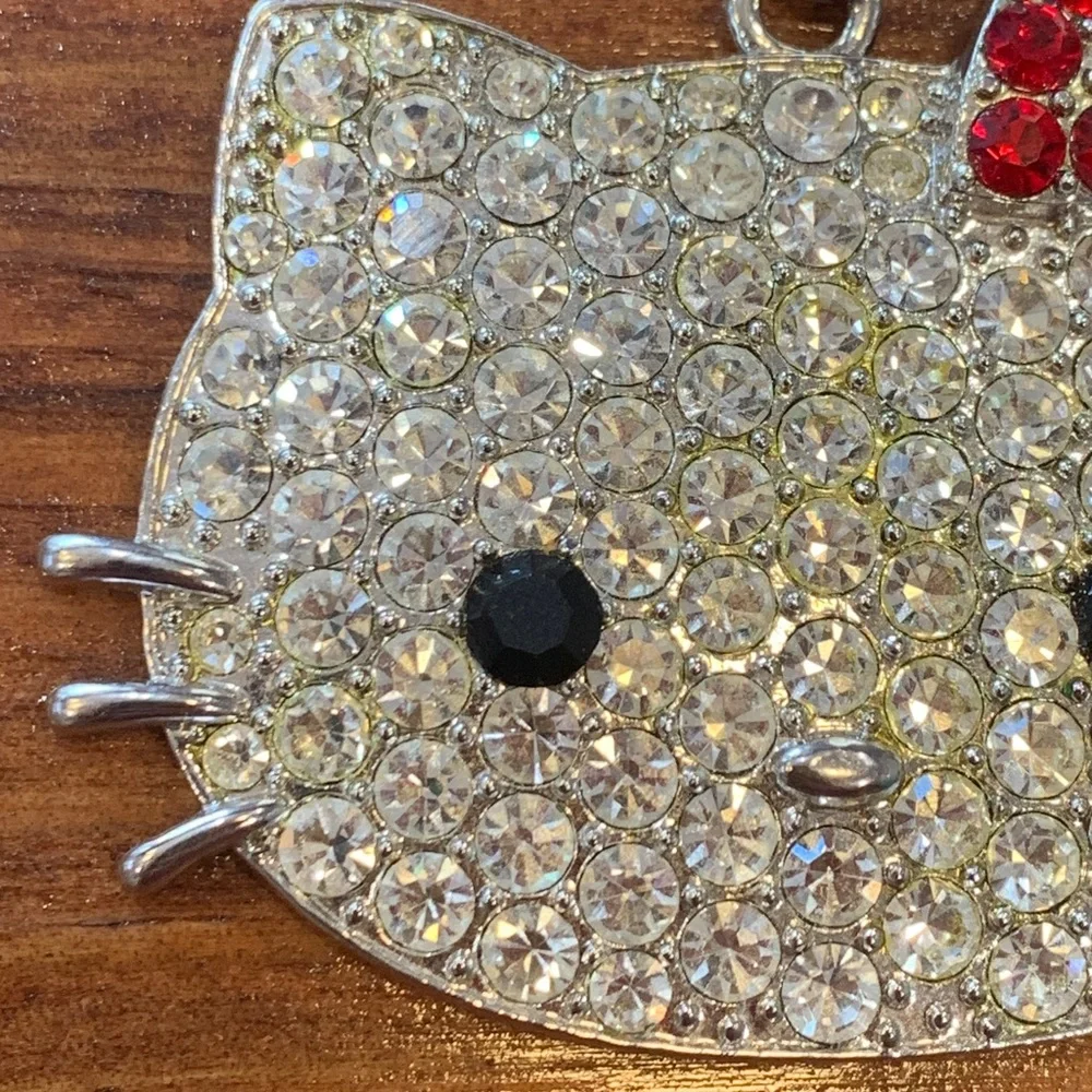 Sanrio Hello Kitty Large Rhinestone Pendant Necklace - Picture 9 of 17